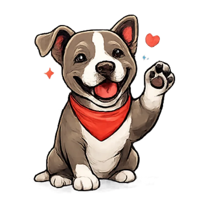 Pibbl waving